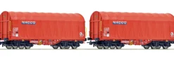 Roco 6600226 2-tlg. Set Schiebeplanenwagen Shimmns NACCO | DC | Spur H0