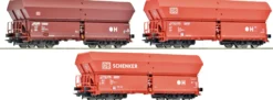 Roco 6600135 3-tlg. Set Selbstentladewagen Falns DB | DC | Spur H0