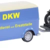Schuco 450238800 DKW Schnelllaster mit Motorradanhänger | Automodell 1:43