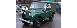 Schuco 450046700 Land Rover 80, dunkelgrün | Modellauto 1:12