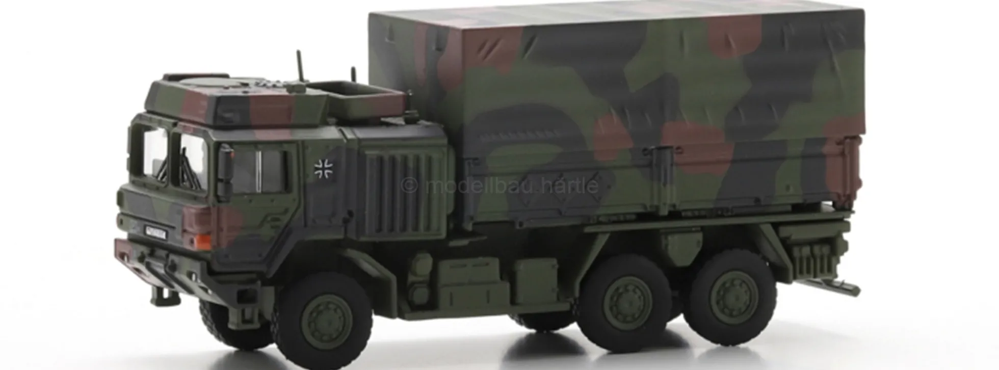 Schuco 451870060 MAN RHM HX2 UTF 5t 6x6 Camouflage | Militärmodell 1:87