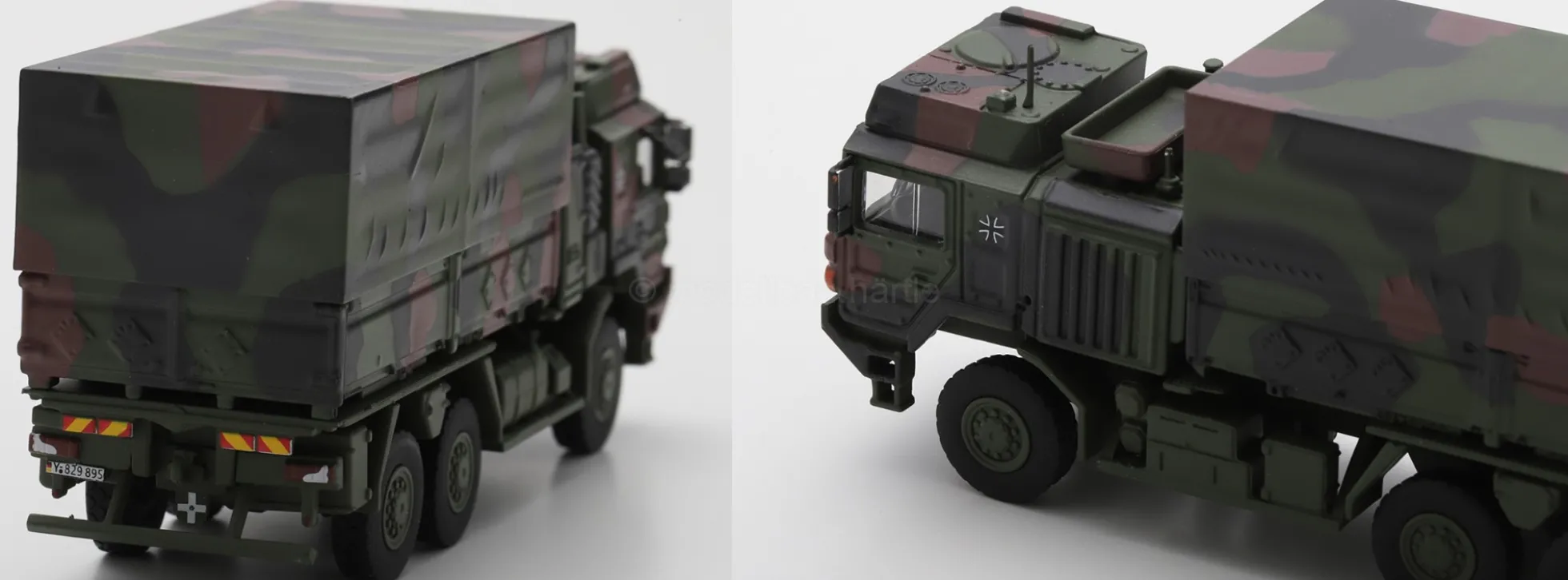 Schuco 451870060 MAN RHM HX2 UTF 5t 6x6 Camouflage | Militärmodell 1:87
