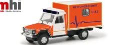 Schuco 452674300 MB G-Modell Rettungsdienst | MHI | Blaulichtmodell 1:87
