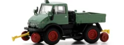 Schuco 451870037 MB Unimog U406 Eisenbahn-Ausführung | LKW-Modell 1:87