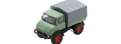 Schuco 451640021 MB Unimog U 406 resedagrün/rot | LKW-Modell 1:64