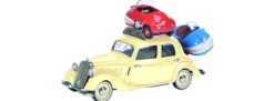 Schuco 450227000 Mercedes-Benz 170V mit 2x Brütsch Mopetta | Automodell 1:43