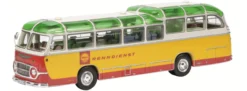 Schuco 450896500 Neoplan FH 11 Shell Renndienst | Limited Edition | Modellbus 1:43