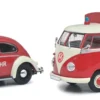 Schuco 450774300 VW Käfer + VW T1 Pritsche Feuerwehr | MHI | Blaulichtmodell 1:32
