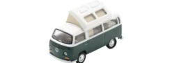 Schuco 451640006 VW T2 Campingbus weiß/grün | Modellauto 1:64
