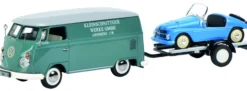 Schuco 450374100 VW T1 Kasten mit Autohänger Kleinschnittger | Automodell 1:43