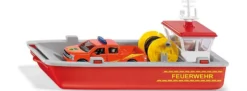 siku 2117 Feuerwehr Arbeitsboot mit Pick-Up | Blaulichtmodell