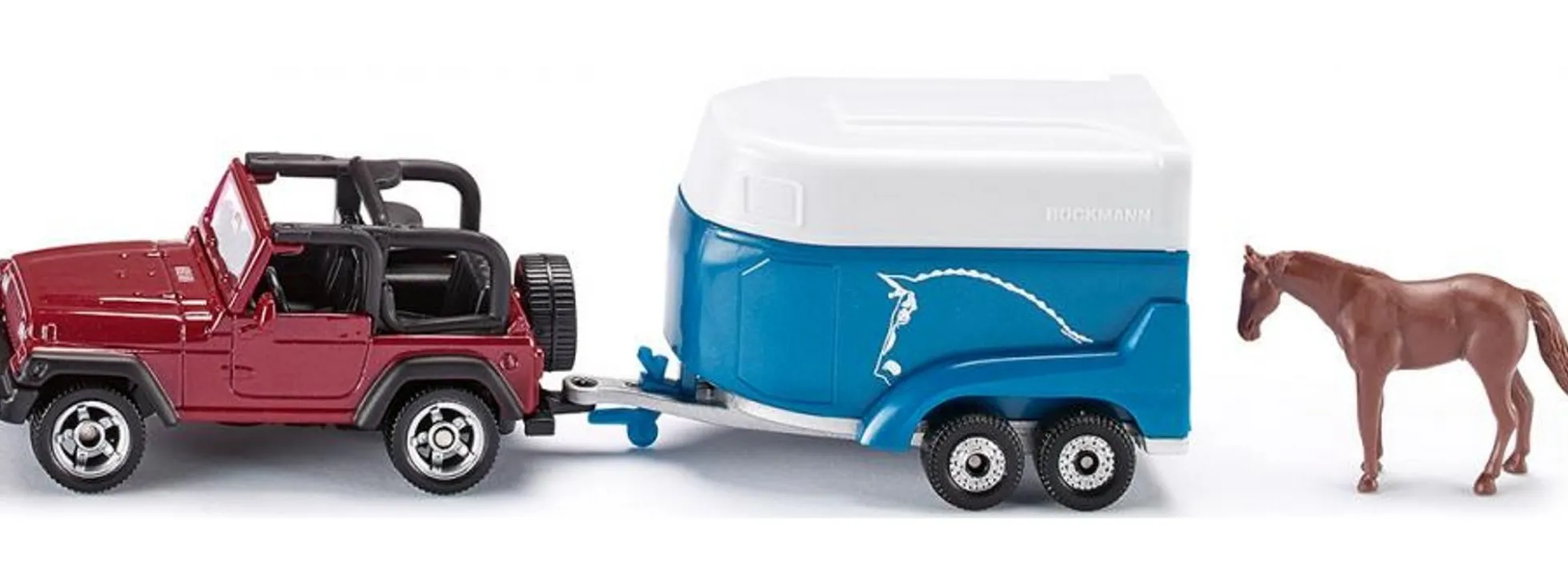 siku 1651 Jeep mit Pferdeanhänger | Modellauto 1:55