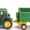 siku 1843 John Deere mit Frontlader und Anhänger | Traktormodell 1:87