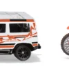 siku 1114 Land Rover Defender mit KTM Motorrad | Modellauto