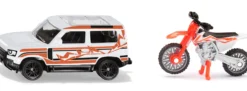 siku 1114 Land Rover Defender mit KTM Motorrad | Modellauto