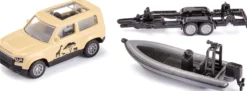 siku 1126 Land Rover Defender Safari mit Boot-Anhänger | Modellauto