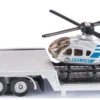 siku 1610 Polizei Tieflader mit Hubschrauber | LKW Modell