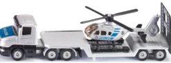siku 1610 Polizei Tieflader mit Hubschrauber | LKW Modell