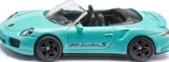 siku 1117 Porsche 911 Turbo S Cabriolet hellblau | Modellauto