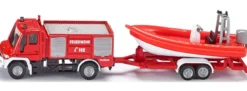 siku 1636 Unimog Feuerwehr mit Boot | Blaulichtmodell 1:87