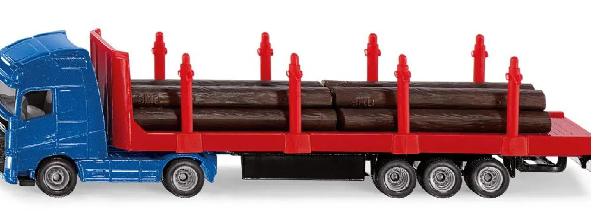 siku 1659 Volvo Holztransport-LKW blau | LKW-Modell 1:87