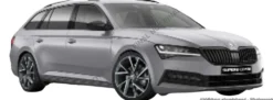 Solido 421186559 Skoda Superb Combi Mineral grau | Modellauto 1:18