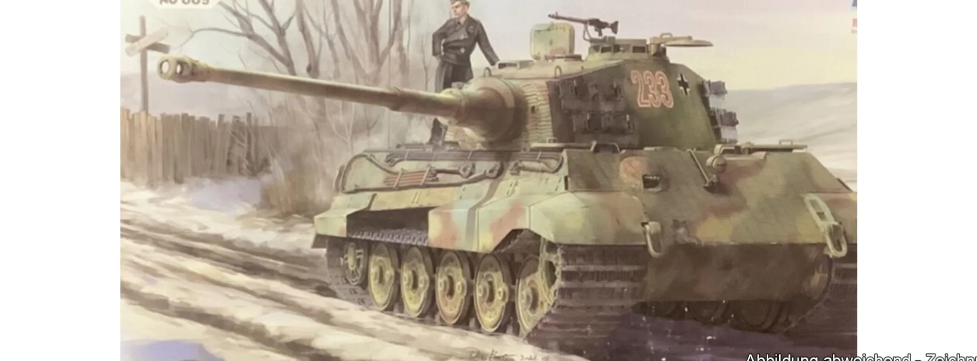 SUYATA NO-005 Königstiger Henschel Turm | Panzer Bausatz 1:48