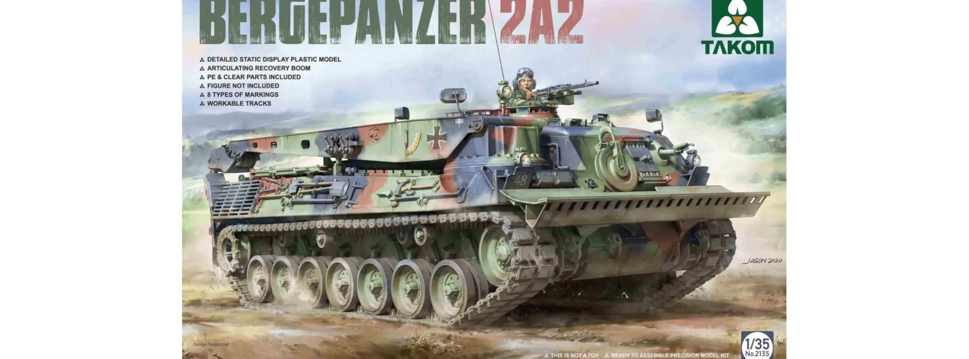 Takom 2135 Bergepanzer 2A2 | Panzer Bausatz 1:35