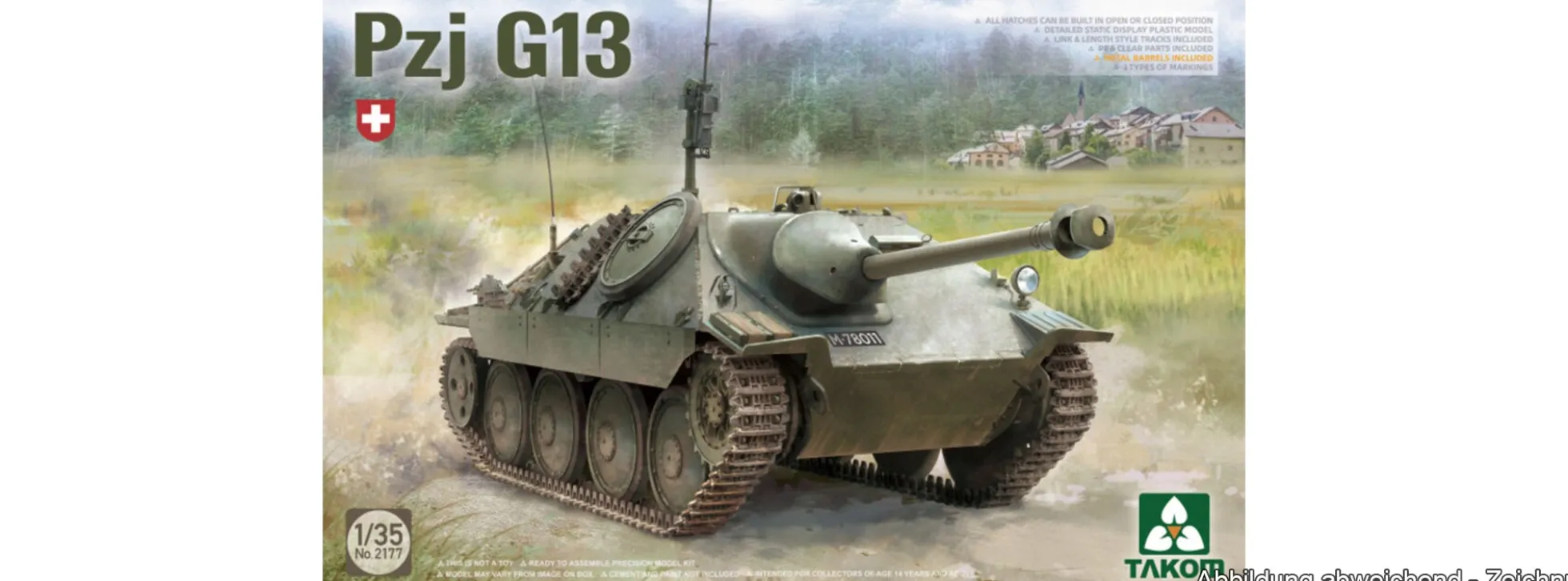 Takom 2177 Panzerjäger G13 | Panzer Bausatz 1:35