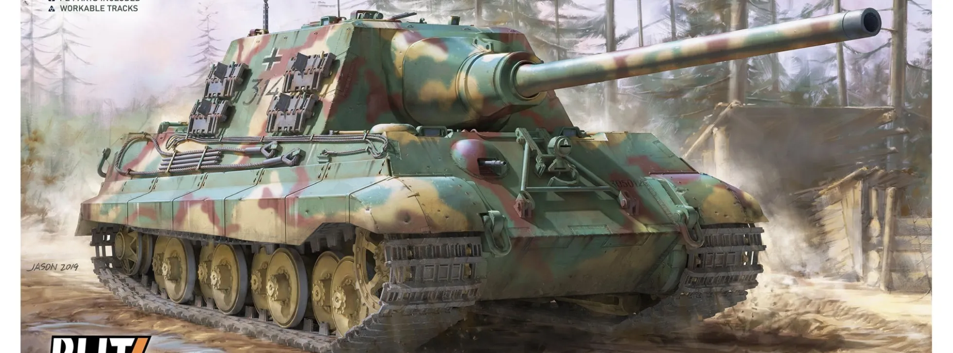 Takom 8003 Sd.Kfz.186 Jagdtiger Porsche | Panzer Bausatz 1:35