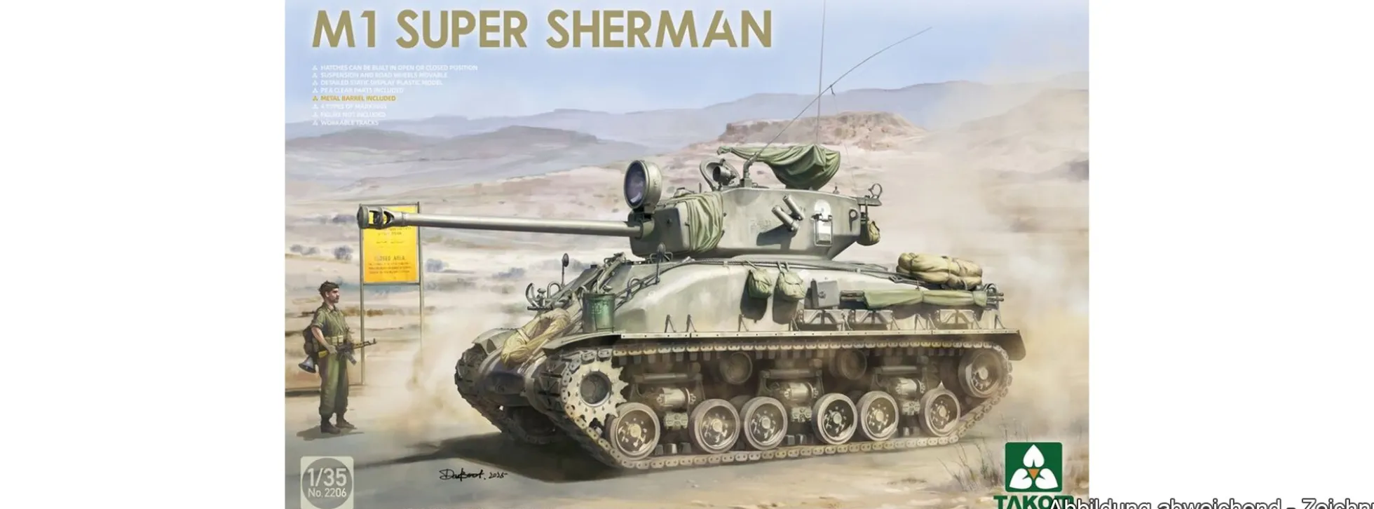 Takom TAK2206 M1 Super Sherman | Panzer Bausatz 1:35