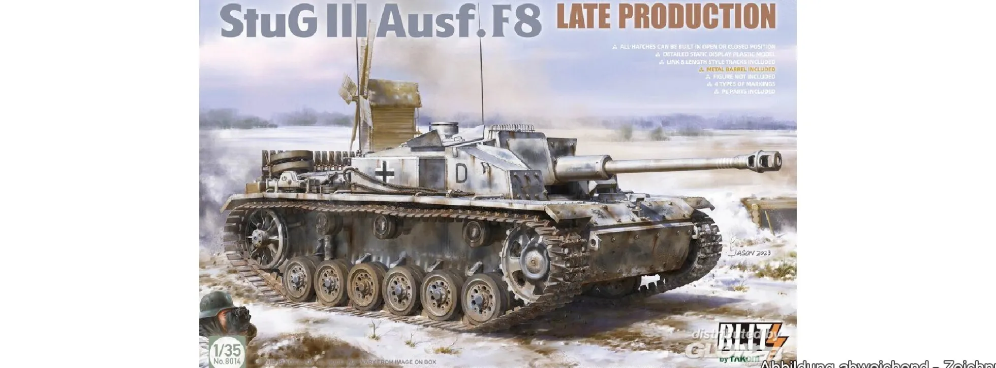 Takom TAK8014 StuG III F8 Late | Panzer Bausatz 1:35