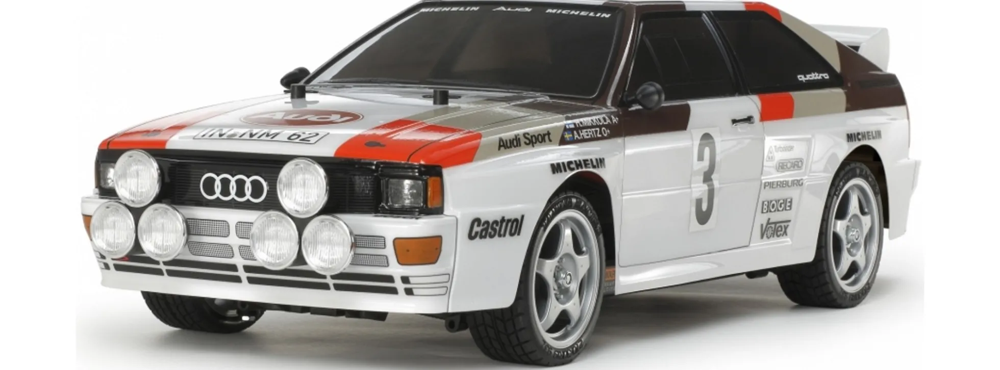 TAMIYA 58667 Audi Quattro Rally A2 TT-02 | RC Auto Bausatz 1:10
