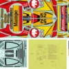 TAMIYA 319494264 Aufkleber MAMPE Ford Zakspeed Capri | für Karosserien 1:10