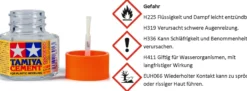 TAMIYA 87012 Cement/ Plastikkleber mit Pinsel | 20 ml