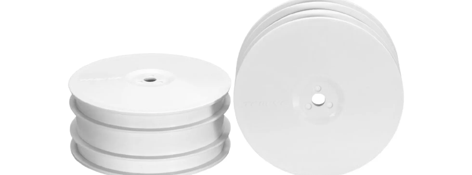 TAMIYA 51580 DB-01SR Dishfelgen vorne weiß 12 mm | 2 Stück | für RC-Cars 1:10