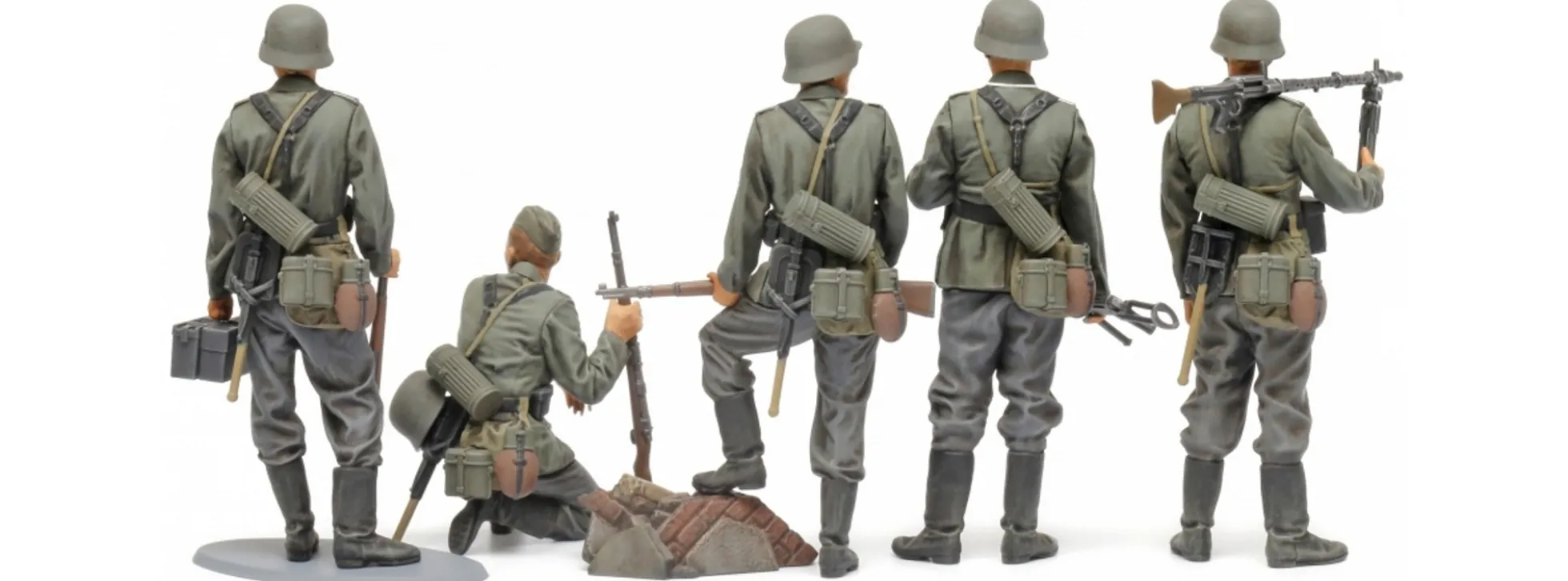 TAMIYA 35371 Deutsche Infanterie 1941/42 | 5 Stück | Figuren Bausatz 1:35