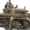 TAMIYA 25208 Deutscher PzKpfw.IV Ausf.F mit Motorrad BMW Krad DAK | Panzer Bausatz 1:35