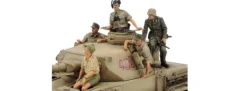 TAMIYA 25208 Deutscher PzKpfw.IV Ausf.F mit Motorrad BMW Krad DAK | Panzer Bausatz 1:35