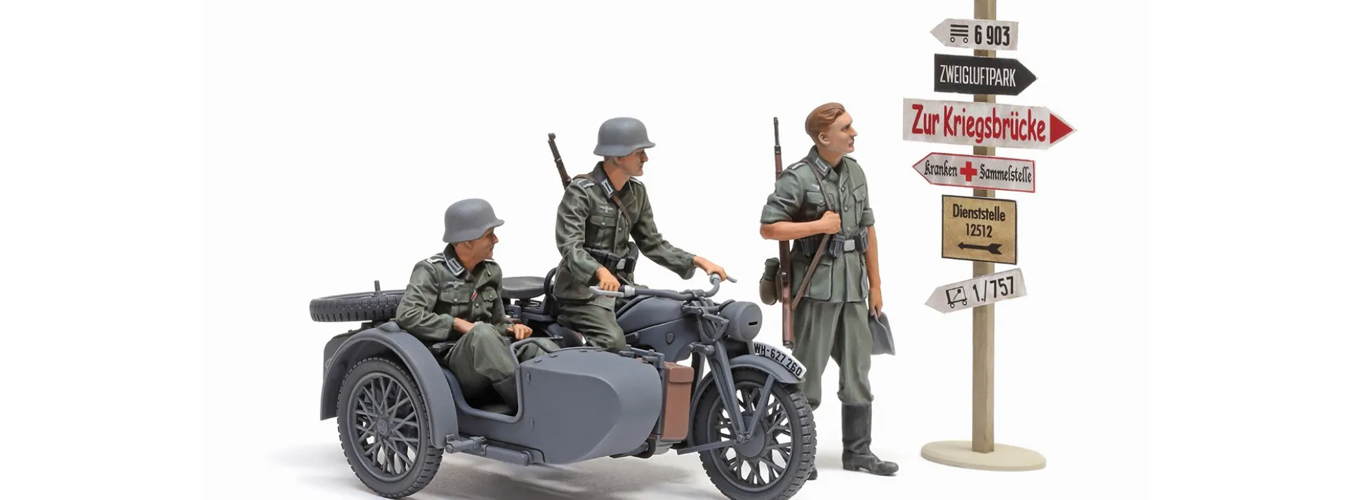 TAMIYA 35384 Deutsches Seitenwagengespann KS600 | Militär Bausatz 1:35