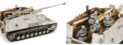 TAMIYA 35335 Dt. Panzerjäger Nashorn mit Figuren Militaria Bausatz 1:35