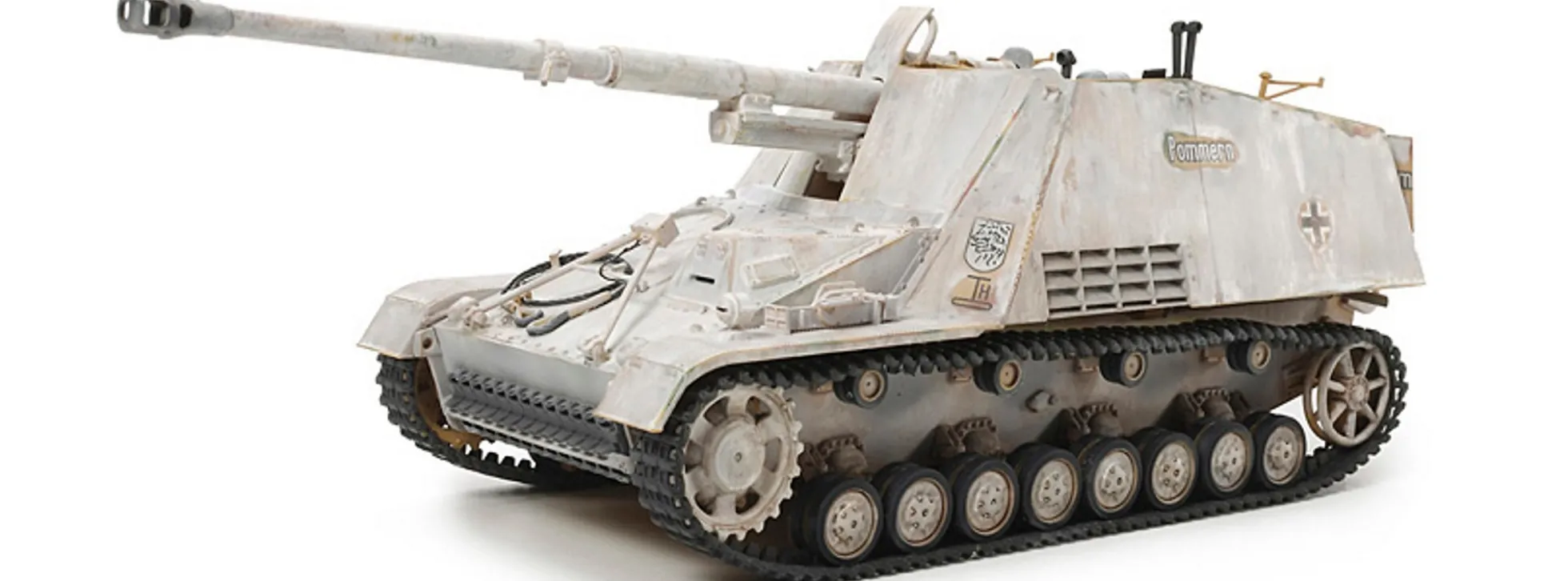 TAMIYA 35335 Dt. Panzerjäger Nashorn mit Figuren Militaria Bausatz 1:35