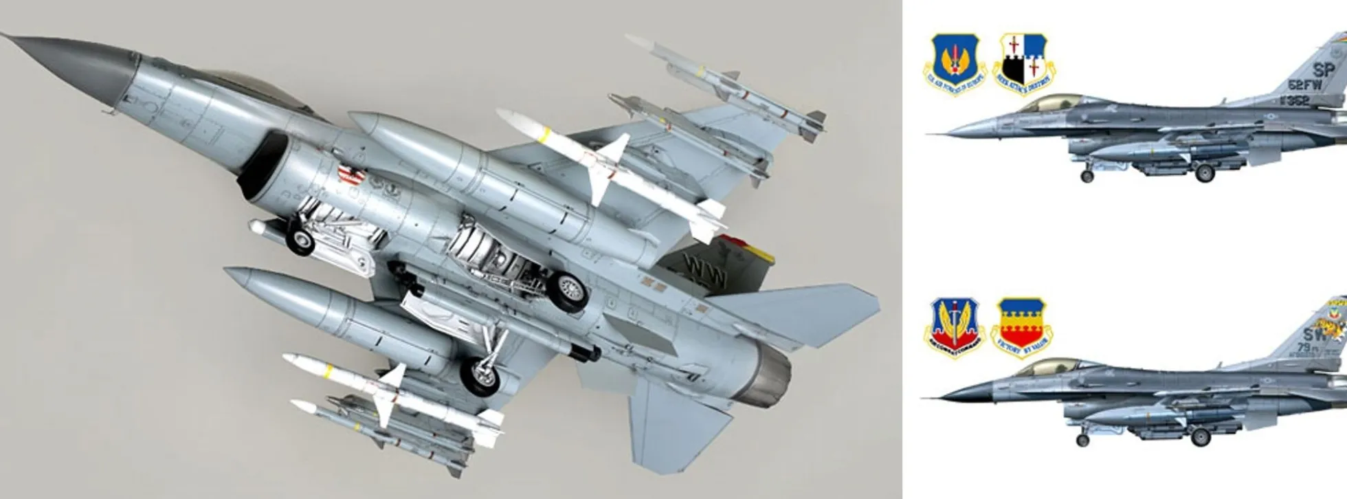 TAMIYA 61098 F-16CJ Fighting Falcon Flugzeug Bausatz 1:48