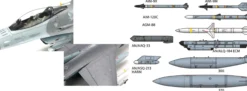 TAMIYA 60788 F-16CJ Fighting Falcon mit Zurüstteilen | Flugzeug Bausatz 1:72