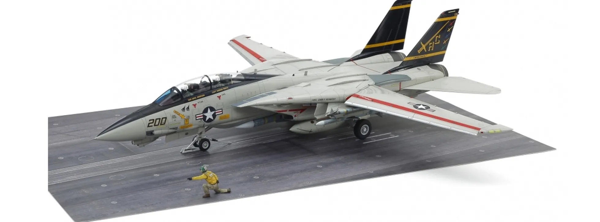 TAMIYA 61122 Grumman F-14A Tomcat Flugzeug-Trägerstart | Flugzeug Bausatz 1:48
