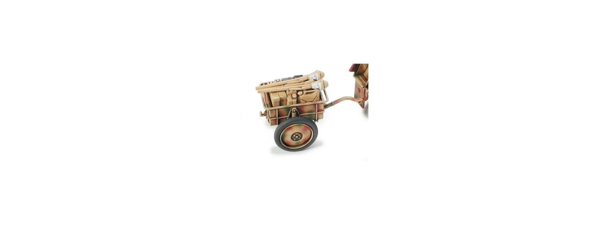 TAMIYA 32502 Kettenkraftrrad mit Infanterieanhänger und Goliath Bausatz 1:48
