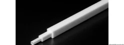 TAMIYA 70263 Kunststoff Vierkant-Rohrprofil weiß | 8 x 8 x 400 mm | 2 Stück | Modellbau-Zubehör