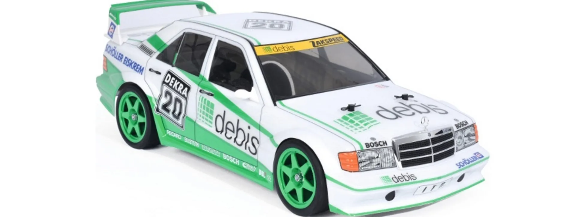 TAMIYA 58656 Mercedes-Benz 190E debis Zakspeed TT-01E | RC Auto Bausatz 1:10