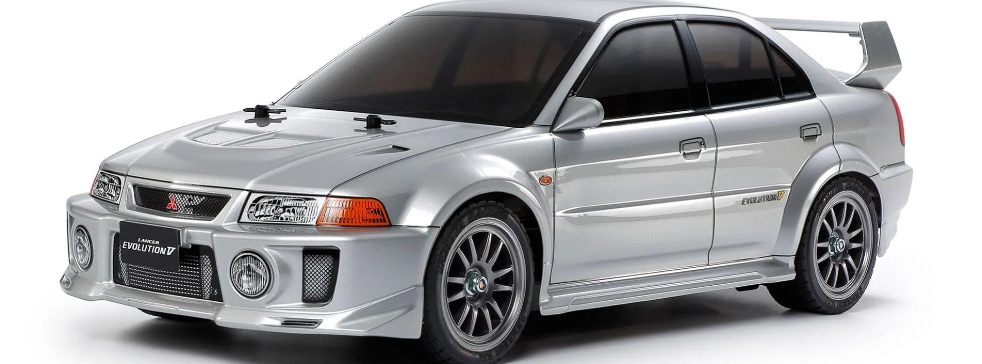 TAMIYA 58713 Mitsubishi Lancer Evo V TT-02 4WD Chassis RC Auto Bausatz 1:10