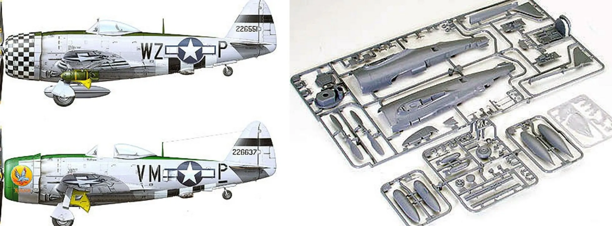 TAMIYA 61090 P-47D Thunderbolt | Bubbletop | Flugzeug Bausatz 1:48